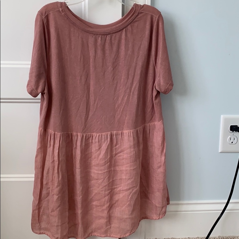 Peplum Top- Rusty Color - Picture 2 of 2
